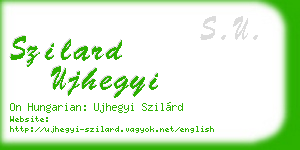 szilard ujhegyi business card