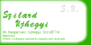 szilard ujhegyi business card